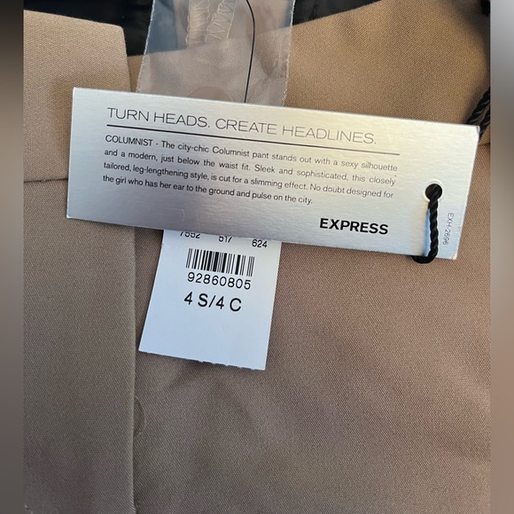 NWT Express Columist Double Weave Barely Boot Turn Heads Make Headlines Pants ! - Picture 7 of 11